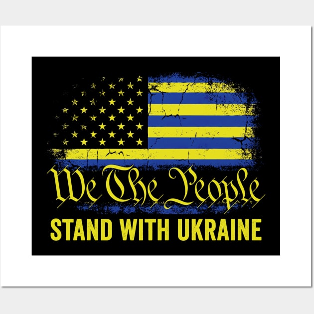 I Stand With Ukraine We The Poeple Wall Art by Hawenog